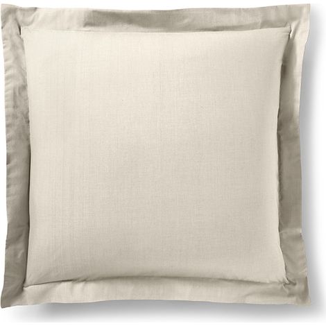 Taie d'oreiller "Prémium" toutes dimensions - Prémium Sable - 63 x 63 cm volant plat piqué - Prémium Sable -