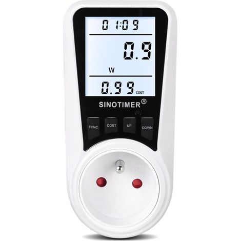 rétro-éclairage maison compteur d'énergie intelligent compteur de puissance prise de compteur de puissance prise de Protection contre les surcharges de compteur de puissance (1/5)