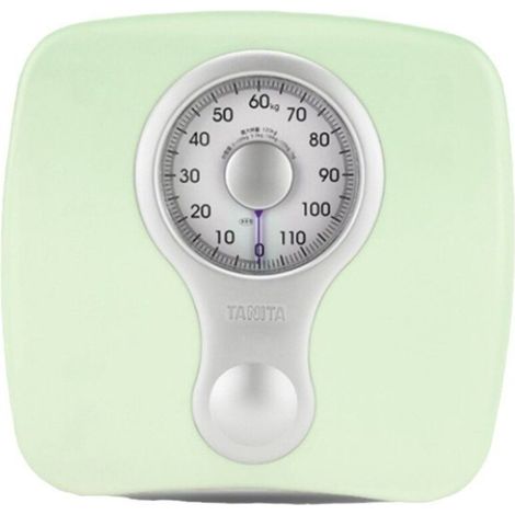 Balance analogique – Personnelle – Vert clair – Socle en acier