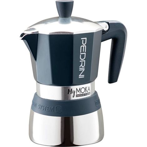 Pedrini Caffettiera MyMoka Induction 6 Tazze Velvet Blue