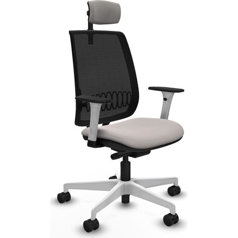 Chaise de bureau piqueras y crespo Alares blanc bois confortable (1/2)