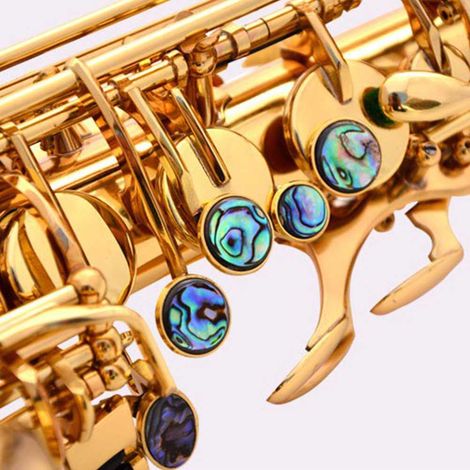 Boutons saxophone en nacre d'ormeau, 9 pièces pour touches et accessoires instruments de musique (1/5)