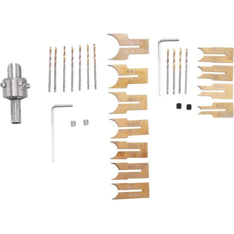 24 Perles en Bois avec Outils de Perçage Rotatif pour Modélisme 6-25mm