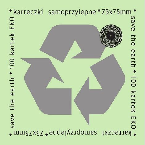 PROMISED LAND Eco sticky notes 75x75 mm - 100 pezzi, verde