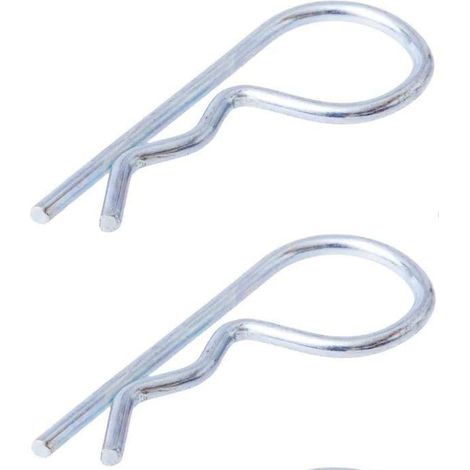 2x goupille beta simple diamètre 8mm x longueur 130mm acier zingué utilisation universelle