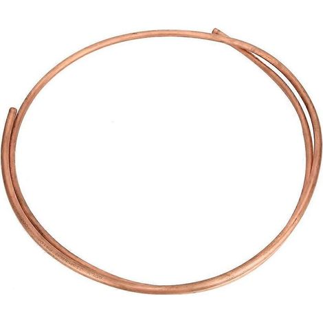 Tuyau en cuivre C1100 T2, flexible spiralé pour climatiseurs et réfrigérateurs, diamètre extérieur 9,5 mm / diamètre intérieur 7,9 mm (1/4)