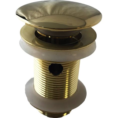 Vidage automatique click-clack 1"1/4 avec débordement couleur or (1/4)