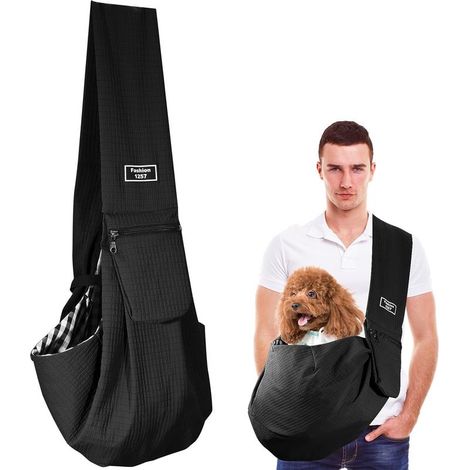 Kleine Hundetragetasche mit Sicherheitsverschluss für Hunde und Haustiere bis 7,5 kg – Wasserdichte Hundetragetasche für Spaziergänge, Outdoor-Aktivitäten und (1/5)
