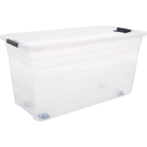 Scatola di plastica trasparente easy roll 83l  - 5five
