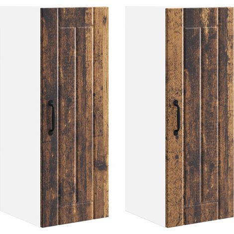 Maison Exclusive - Armario de Pared LUCCA 2 pcs Madera envejecida