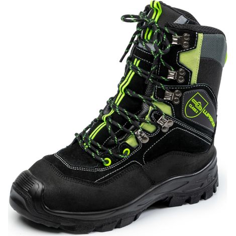 Lupriflex Schnittschutzstiefel 3-640 Class 3 Sportive Hunter wasserdicht S3 SRC DGUV Gr. 44 schwarz