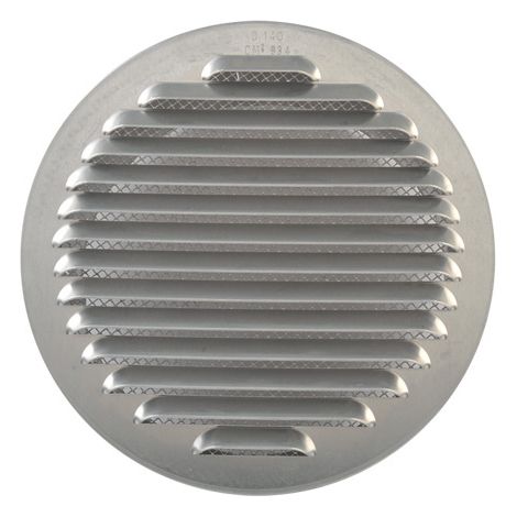 GRIGLIA AERAZIONE ALLUM C/RETE ANTINS D  80 MM- 1,0 pz