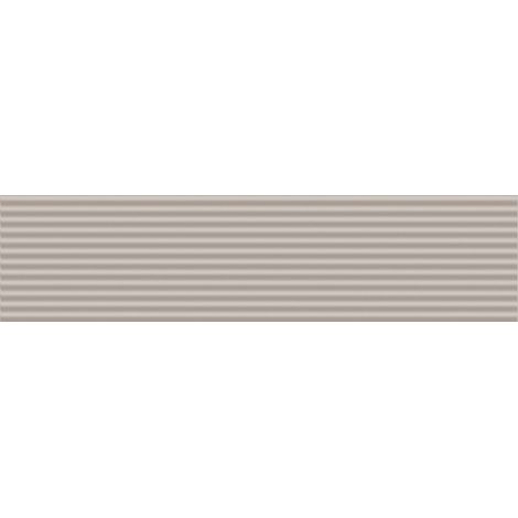 Carrelage mural intérieur mat en relief greige Glenbrook 5x20 cm Stripes Rustic Greige