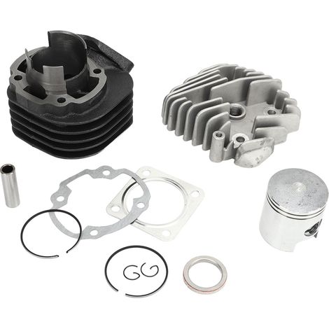 Kit 11 pièces cylindre piston 47mm alésage alliage aluminium haute résistance pour Dio50 ZX50 AF34 AF35 70cc (1/5)