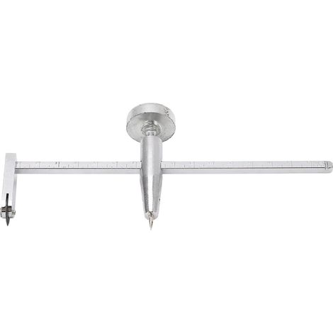 Coupe-cercle pour Cloison Sèche Acier Inoxydable Outil Précision avec Point de Pivot Réglable Argent Découpe Plaque de Plâtre Cercles Parfaits (1/5)