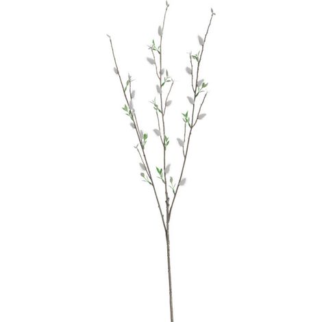 Simulation Silver Willow Fruit Simulation Silver Willow 3 Fourchettes Yellow Silver Willow European Living Room Decoration Simulation Flower Green Plant Plant Hair, Plastic + (1/5)