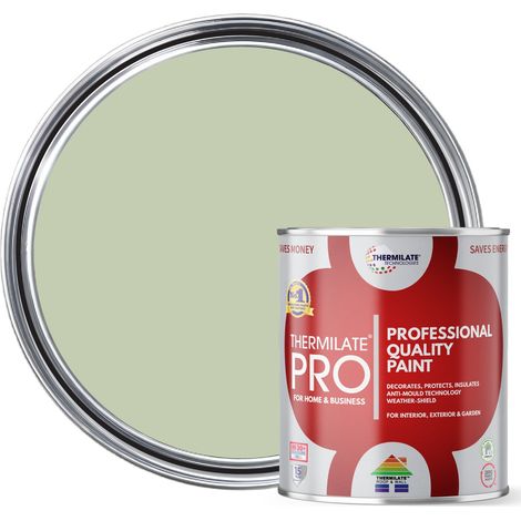 Thermilate PRO FLEX Interior & Exterior Paint - Multi-Surface Paint & Primer - All-in-One - Sage Green - 2.5L - Matt