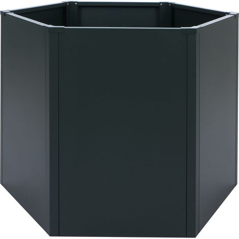 Hochbeet HHG-457, Metallhochbeet Gemüse-/Pflanzbeet Blumenkasten Pflanzkübel Garten Stahl 77x100x88cm grün