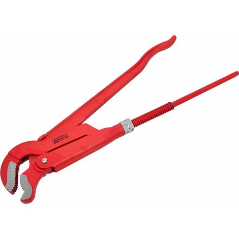 Awtools Llave para Tubos Svedesa 1,5" (S) 45° Black Line, herramienta profesional para fontanería, ángulo de 45° para acceso en espacios reducidos, alta resistencia