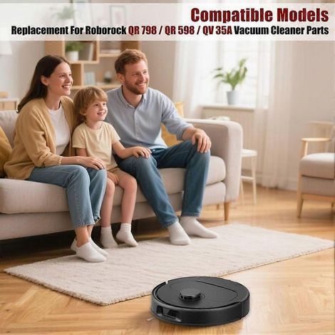 Kit di ricambi per aspirapolvere robot Roborock QR 798 / QR 598 / QV 35A: spazzola rotante e filtro HEPA. (1/5)