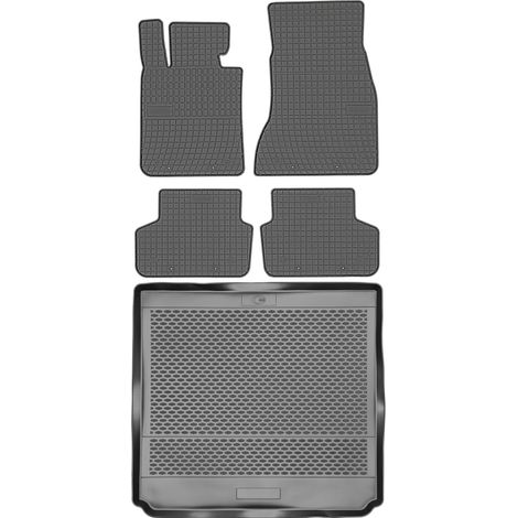 BMW Serie 5 G31 Touring/Estate a partir de 2017 - Juego de alfombrillas de goma para coche + alfombrilla para maletero