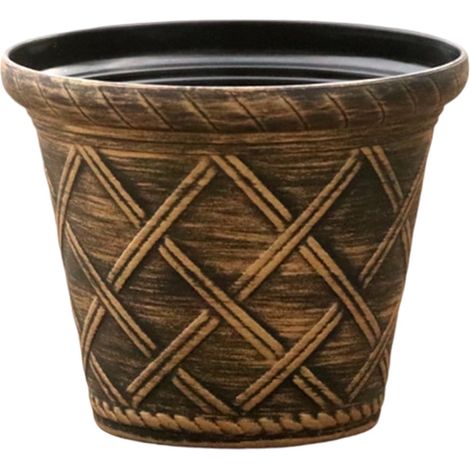 Dekorativer Blumentopf, Kunststoff-Blumentopf, leichter Blumentopf für Bonsai und Gartenarbeit, Pflanzgefäße für drinnen und draußen, geeignet für Terrassen, Büros und Inneneinrichtung.