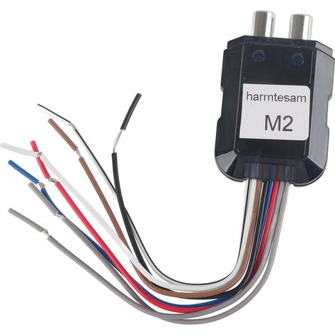 GARRYFIZH Convertisseur stéréo, amplificateur audio portable réglable à 2 canaux, facile à installer avec contrôle de l'alimentation pour CD, radio et DVD