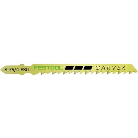 Lame de scie sauteuse S 75/4 FSG – Acier HCS pour bois dur – Denture alternée pour coupe rapide – Compatible rail de guidage Festool