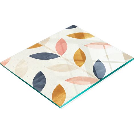 Tablero de vidrio elegante y duradero con impresi贸n, estilo escandinavo, 60x52 cm