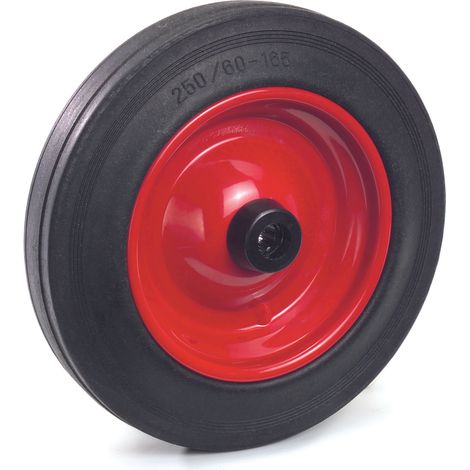 Fetra Vollgummi-Räder 250x60 mm, Nabenlänge 75mm versetzt (1/2)