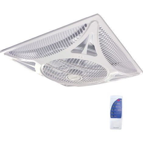 Ventilador de techo Orathy con mando 59,5x59,5cm Blanco