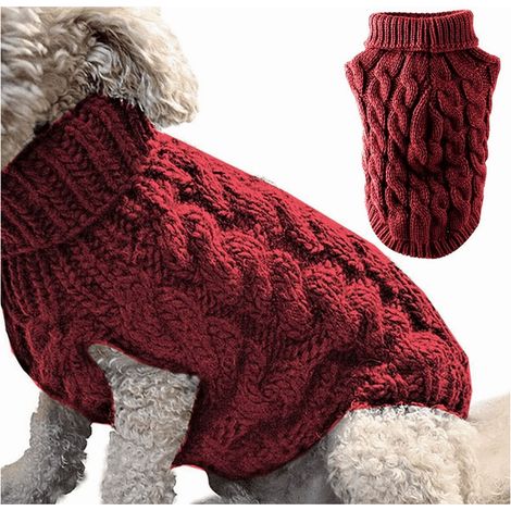 Pull-over Chien - Pull En Laine Pour Chiens - Hiver Automne Froid - Taille L (1/5)