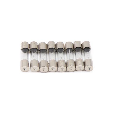 Fuse tubes, 5x20mm, glass transparent fuses, 1A, 2A, 3A, 5A and other amperage ratings. (1/4)