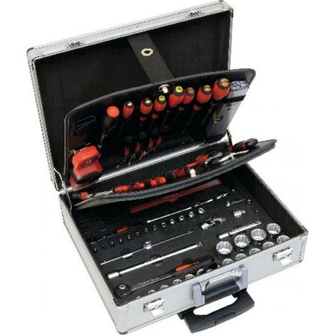 Valise trolley alu 128 pièces MOB (1/3)