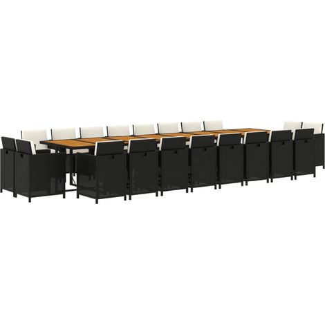 VidaXL - Salon de jardin avec coussins - Beige - 15 pièces - Extérieur (1/5)