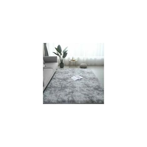 Shaggy Living Room Rug 160x230cm Gray Soft Non Slip Polypropylene Plush Rug (1/5)