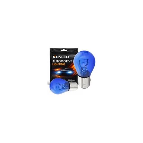 2 x Ampoules BlueVision P21/5W - Ergots BAY15D - Ampoules halogène sans message d'erreur (1/4)