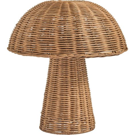Table Lamp Mushroom ALERO Rattan Natural (1/5)