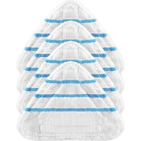 4 Housses Lingettes pour Balai Vapeur Silvercrest Lidl Universel Accessoires pour Nettoyeurs Vapeur (1/4)