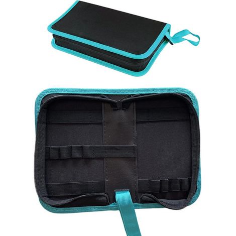 Organizzatore per borsa portautensili, borsa portautensili realizzata in fibra di legno Oxford, piccola borsa portautensili portatile con cerniera, borsa per cacciaviti, W (1/4)