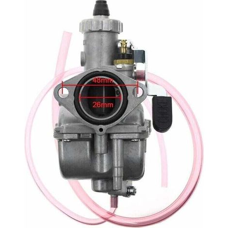 Carburatore compatibile con collettori di aspirazione Mikuni, adatto a motori per moto da fuoristrada da 110cc, 125cc e 140cc, nonché a componenti per moto di marche quali Lifan, Apollo, Thumpstar e S
