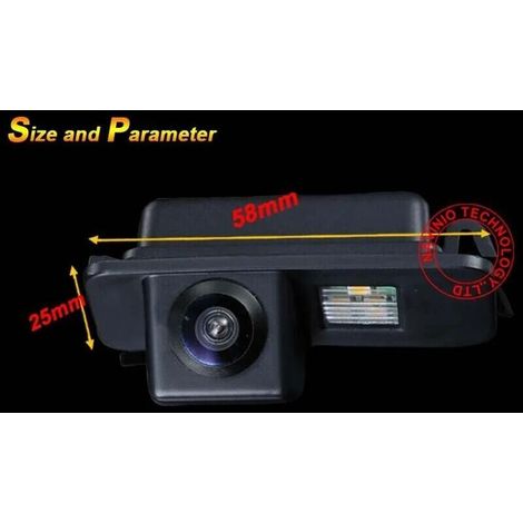Télécaméra de recul auto avec caméra couleur, étanche, vision nocturne, éclairage de plaque, HD CCD, haute résolution pour FORD Mondeo BA7/Focus II Facelift/Kuga/S-Max (1/3)