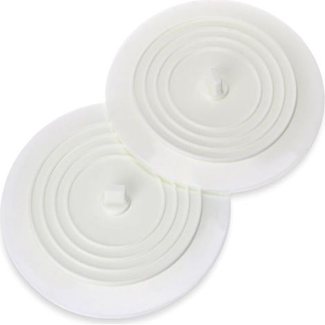 Lot de 4 bouchons de vidange en silicone, bouchons universels pour évier, blanc (1/5)