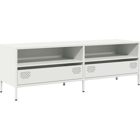 Maison Exclusive - TV-Schrank Weiß 135x39x43,5 cm Kaltgewalzter S