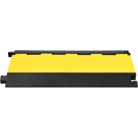 vidaXL Rampas protectoras de cables con 5 canales goma 90 cm (1/2)
