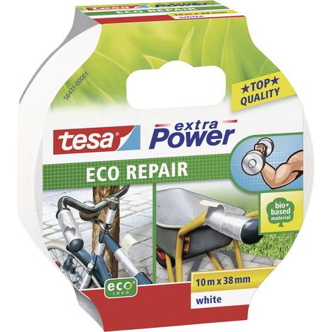 tesa ECO REPAIR 56431-00001-00 Gewebeklebeband tesa® extra Power Weiß (L x B) 10 m x 38 mm 1 St. (1/5)