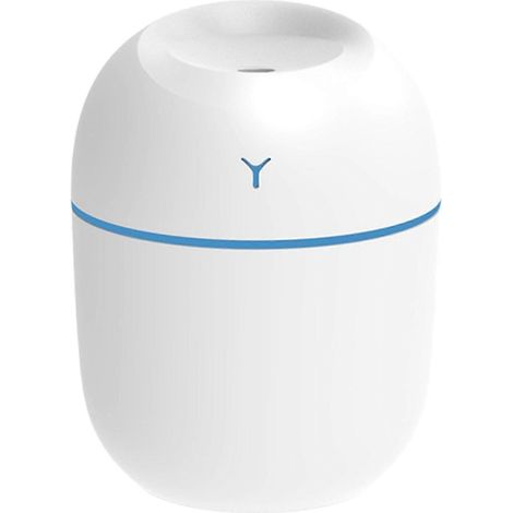 Diffuseur d'huiles essentielles USB, humidificateur ultrasonique, veilleuse, silencieux, arrêt automatique, idéal pour la maison, le salon et l'hôtel.-White (1/5)