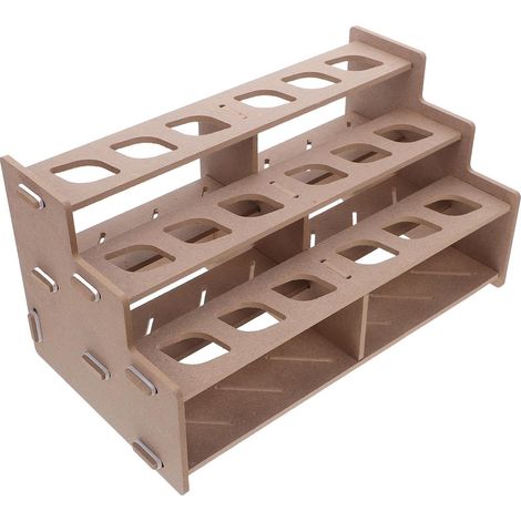 Organizador de pinceles y tubos de pintura de tablero de fibra (1/5)