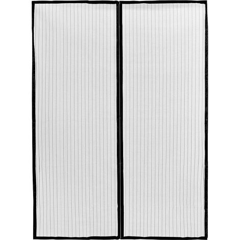Tenda Zanzariera Magnetica Calamitata Nera Universale Porta Finestra Anti Insetti Mosche - 120x240 Cm (1/5)