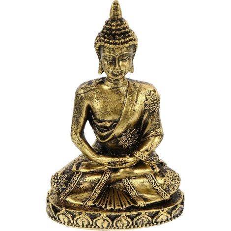 Figurine en Bronze Bouddha Assis Ornement Décoratif en Bronze Matériau Sûr à Utiliser Design Créatif Décoration Bureau Maison Hôtel (1/5)